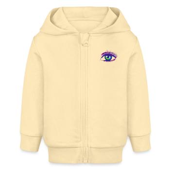 eye - Baby Organic Zip-up Hoodie by Stanley/Stella - cream - Front