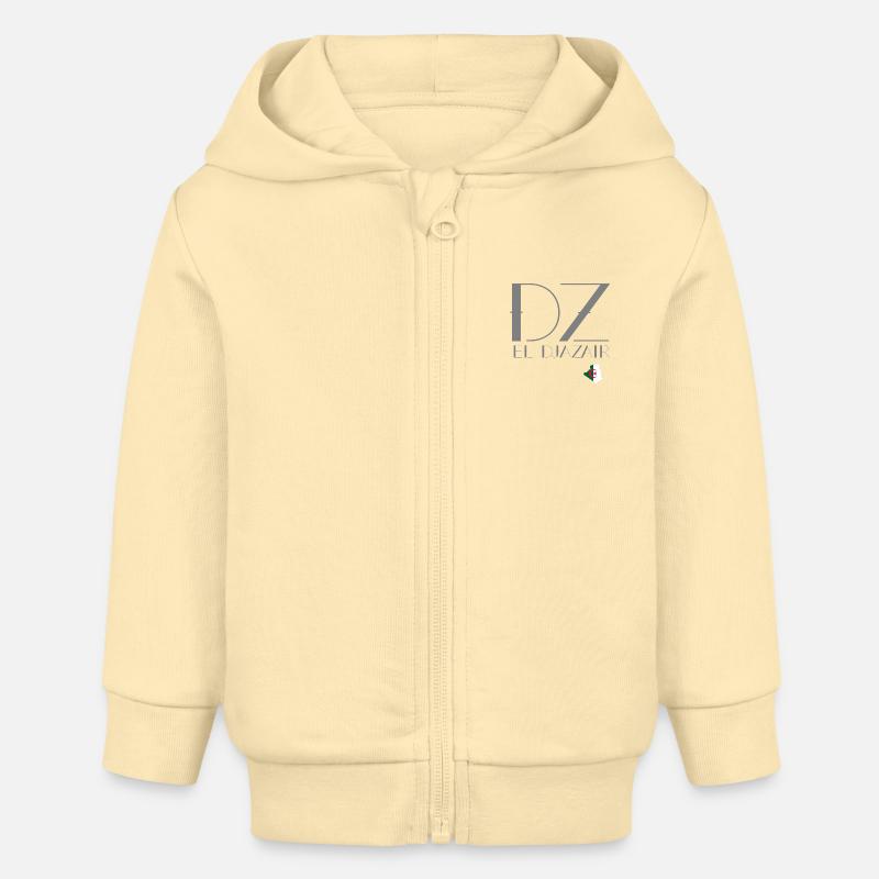 DZ gris - Veste à capuche bébé bio Stanley/Stella - crème