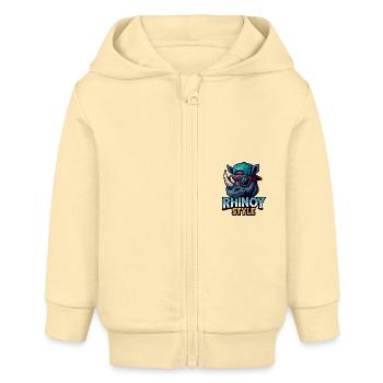 RHINOY STYLE - Baby Organic Kapuzenjacke Baby Connector von Stanley/Stella - Creme - Vorne