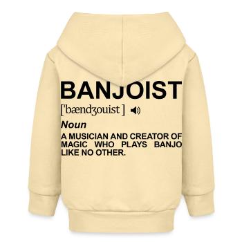 Banjo Players Meaning - Baby Organic Zip-up Hoodie by Stanley/Stella - cream - Back
