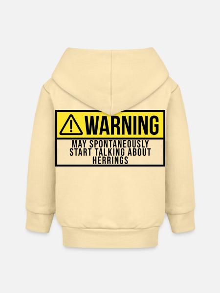 Herring Herring Herring - Baby Organic Kapuzenjacke Baby Connector von Stanley/Stella - Creme