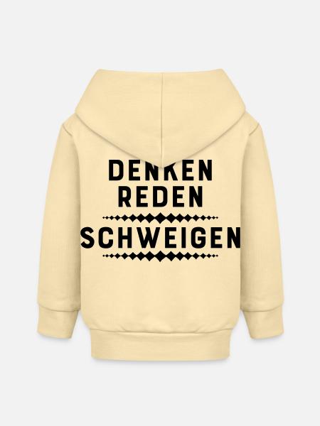 Lustige Sprüche - Baby Organic Kapuzenjacke Baby Connector von Stanley/Stella - Creme