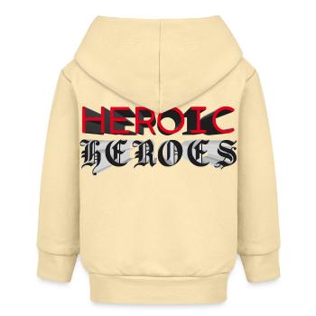 HEROISCHE HELDEN – lasst uns reden. - Baby Organic Kapuzenjacke Baby Connector von Stanley/Stella - Creme - Hinten