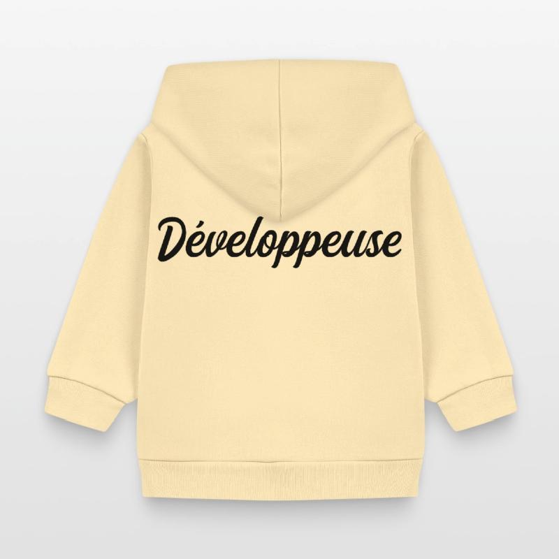 Développeuse Web Code Logiciel Application Tech Veste à capuche bébé bio Stanley/Stella