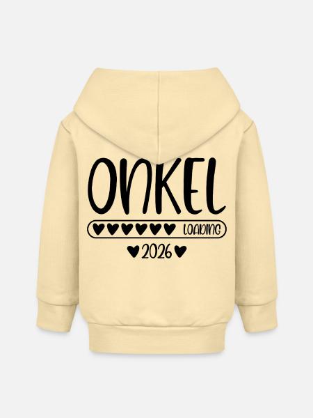 Onkel 2026 loading - Baby Organic Kapuzenjacke Baby Connector von Stanley/Stella - Creme
