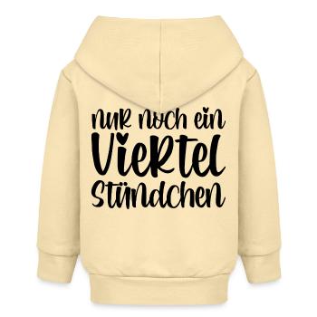 Nur noch ein viertel Stündchen - Baby Organic Kapuzenjacke Baby Connector von Stanley/Stella - Creme - Hinten