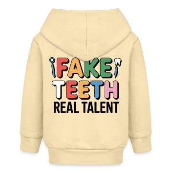 Dentallaborant Bridge Craft - Baby Organic Kapuzenjacke Baby Connector von Stanley/Stella - Creme - Hinten