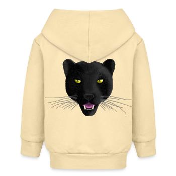 Panther R6Z - Baby Organic Zip-up Hoodie by Stanley/Stella - cream - Back