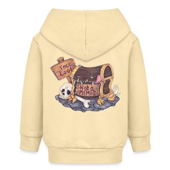 Definitely Not A Mimic RPG Roleplaying Fantasy - Baby Organic Kapuzenjacke Baby Connector von Stanley/Stella - Creme - Hinten