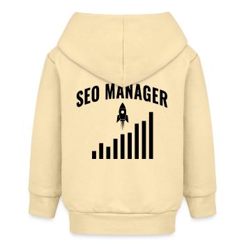SEO Manager – Growth & Performance Design - Baby Organic Zip-up Hoodie by Stanley/Stella - cream - Back