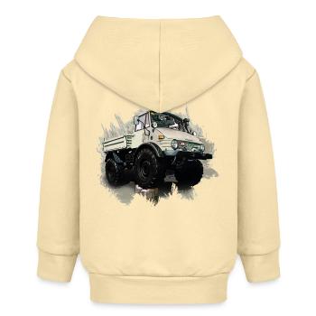 Unimog Oldi - Baby Organic Kapuzenjacke Baby Connector von Stanley/Stella - Creme - Hinten