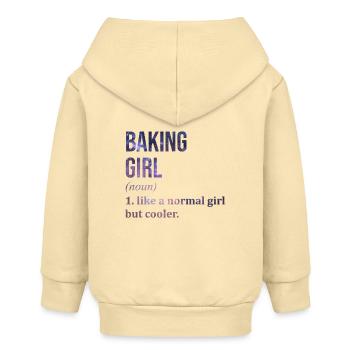 Backen - Baby Organic Kapuzenjacke Baby Connector von Stanley/Stella - Creme - Hinten