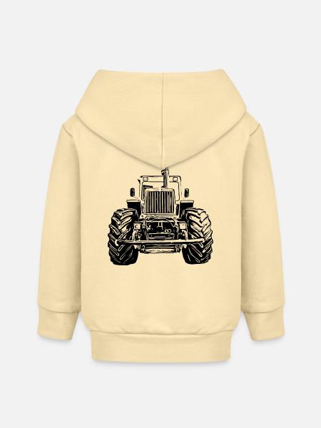 MB trac Front - Baby Organic Kapuzenjacke Baby Connector von Stanley/Stella - Creme