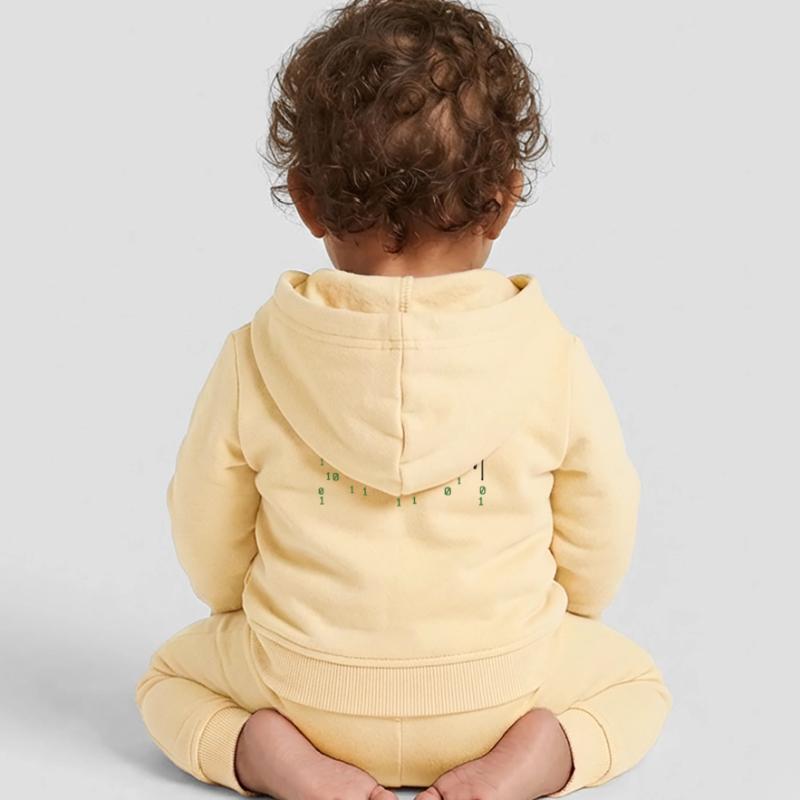 Programmeur Développeur Code Statement Scripting Veste à capuche bébé bio Stanley/Stella