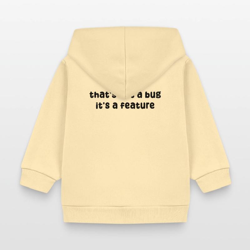 Developer Geek Bugs Code Computer Science Statement Baby Organic Zip-up Hoodie by Stanley/Stella