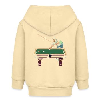 Joueur de billard Pixel Art - Veste à capuche bébé bio Stanley/Stella - crème - Dos