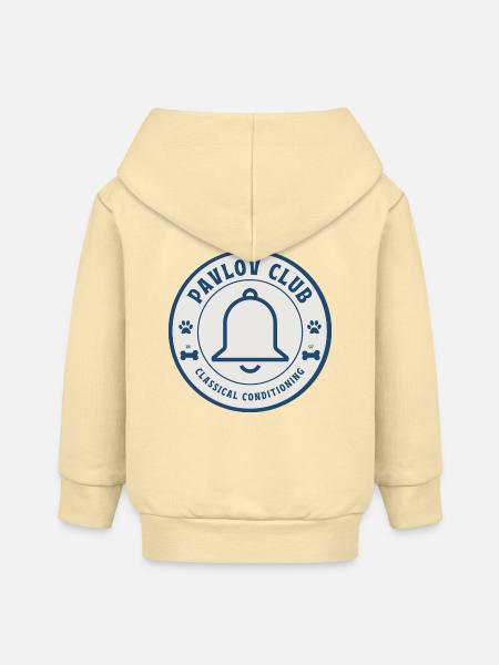 Pawlow-Fanclub - Baby Organic Kapuzenjacke Baby Connector von Stanley/Stella - Creme