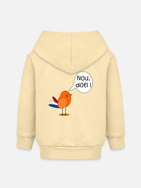 Na dann, tschüss - Baby Organic Kapuzenjacke Baby Connector von Stanley/Stella - Creme