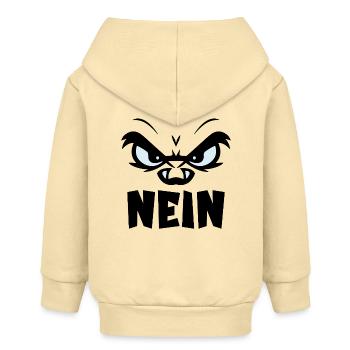 CANCELLATION ATTITUDE NO - Baby Organic Zip-up Hoodie by Stanley/Stella - cream - Back