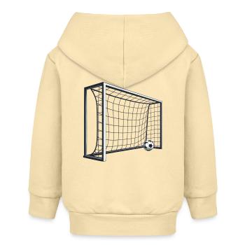 Soccer Goal Net Shot 3D - Baby Organic Zip-up Hoodie by Stanley/Stella - cream - Back