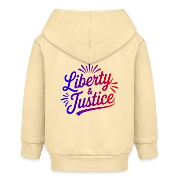 Liberté & Justice Imprimé - Veste à capuche bébé bio Stanley/Stella - crème - Dos
