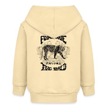 LA FORTUNE SOURIT AUX AUDACIEUX - Veste à capuche bébé bio Stanley/Stella - crème - Dos