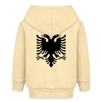 Albania - Baby Organic Kapuzenjacke Baby Connector von Stanley/Stella - Creme - Hinten