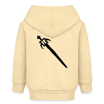 Épée - Veste à capuche bébé bio Stanley/Stella - crème - Dos