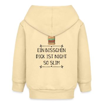 lustige Sprüche - Baby Organic Kapuzenjacke Baby Connector von Stanley/Stella - Creme - Hinten