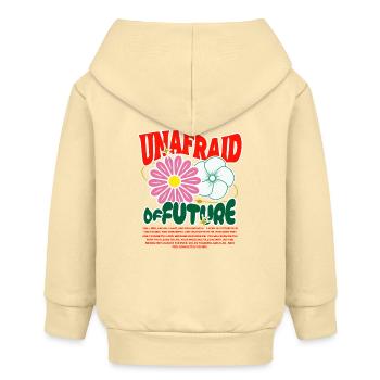Unafraid of Future with God - Baby Organic Zip-up Hoodie by Stanley/Stella - cream - Back