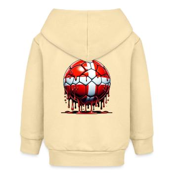 Danemark Football Liquide - Veste à capuche bébé bio Stanley/Stella - crème - Dos