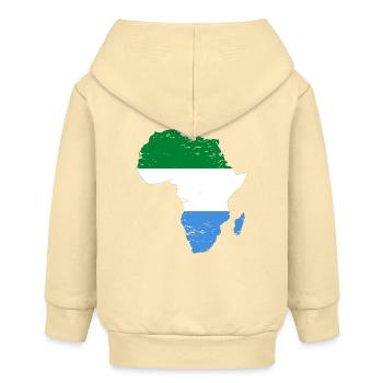 Sierra_Leone_Flagge_Afrika_used - Baby Organic Kapuzenjacke Baby Connector von Stanley/Stella - Creme - Hinten
