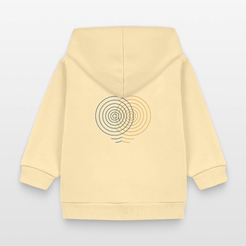 Interférence concentrique – Conception physique Veste à capuche bébé bio Stanley/Stella