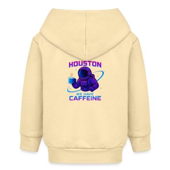 Houston, nous avons de la caféine - Veste à capuche bébé bio Stanley/Stella - crème - Dos