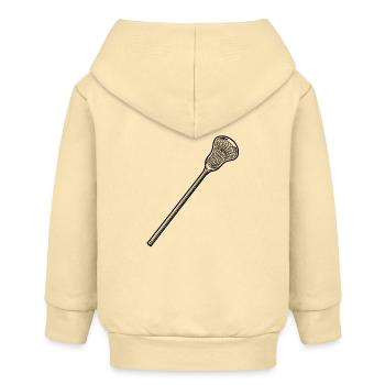 Lacrosse Schläger - Baby Organic Kapuzenjacke Baby Connector von Stanley/Stella - Creme - Hinten