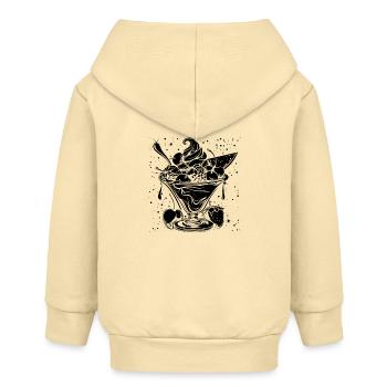 Coupe glacée - Veste à capuche bébé bio Stanley/Stella - crème - Dos