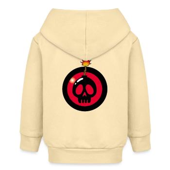 Crâne explosif - Veste à capuche bébé bio Stanley/Stella - crème - Dos