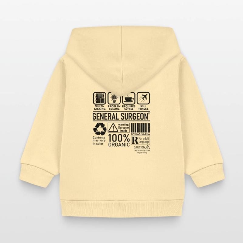 General Surgeon multi tasking problem solving Baby Organic Kapuzenjacke Baby Connector von Stanley/Stella