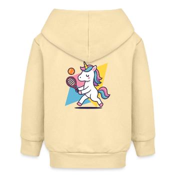 Kawaii licorne tennis, motif sportif coloré, mignon - Veste à capuche bébé bio Stanley/Stella - crème - Dos