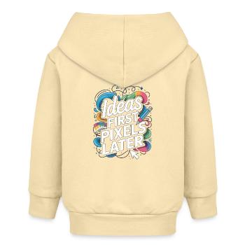 Graphic Designer Ideas First Pixels Visual Artist - Baby Organic Kapuzenjacke Baby Connector von Stanley/Stella - Creme - Hinten