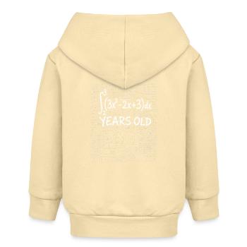 17e Anniversaire Calcul Intégral Math Geek Drôle - Veste à capuche bébé bio Stanley/Stella - crème - Dos