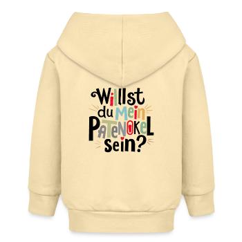 Patenonkel fragen - Baby Organic Kapuzenjacke Baby Connector von Stanley/Stella - Creme - Hinten