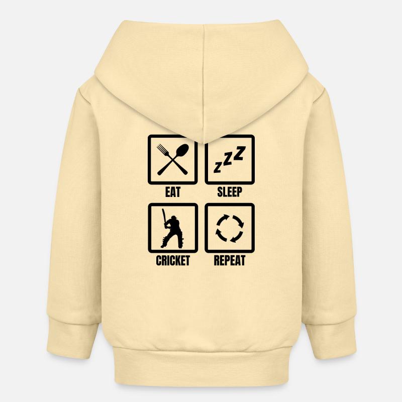 Cricket Routine - Veste à capuche bébé bio Stanley/Stella - crème