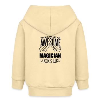 magicien - Veste à capuche bébé bio Stanley/Stella - crème - Dos