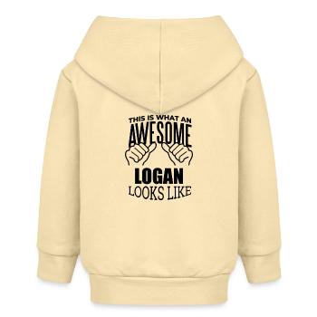 Logan - Veste à capuche bébé bio Stanley/Stella - crème - Dos