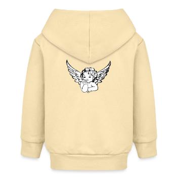 Ange avec des ailes - Veste à capuche bébé bio Stanley/Stella - crème - Dos