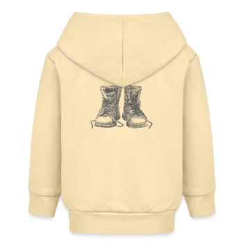 Schuhe - Baby Organic Kapuzenjacke Baby Connector von Stanley/Stella - Creme - Hinten