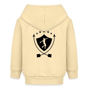 Lancer de Disque / Poids / Javelot / Marteau - Veste à capuche bébé bio Stanley/Stella - crème - Dos