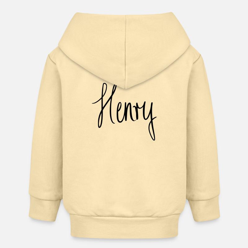 Henri - Veste à capuche bébé bio Stanley/Stella - crème