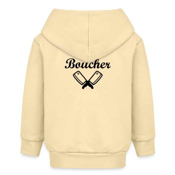 Boucher - Veste à capuche bébé bio Stanley/Stella - crème - Dos